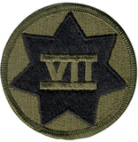 Subdued US Army 7th Corps Insignia Patch