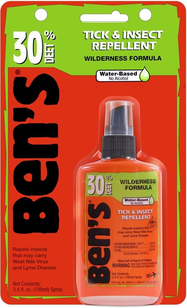 Ben's Military 30% Deet Tick & Insect Repellent Spray Pump 3.4oz