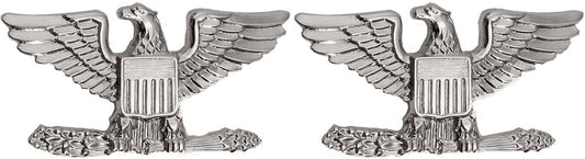 Silver Polished Colonel United States Army Rank Insignia Pin