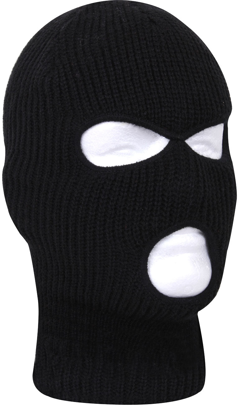 Fine Knit Thick Three Hole Deluxe Acrylic Cold Weather Face Mask