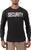 Black Poly Cotton Long Sleeve Two-Sided Security T-Shirt