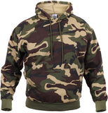 Woodland Camouflage - Pullover Hooded Sweatshirt