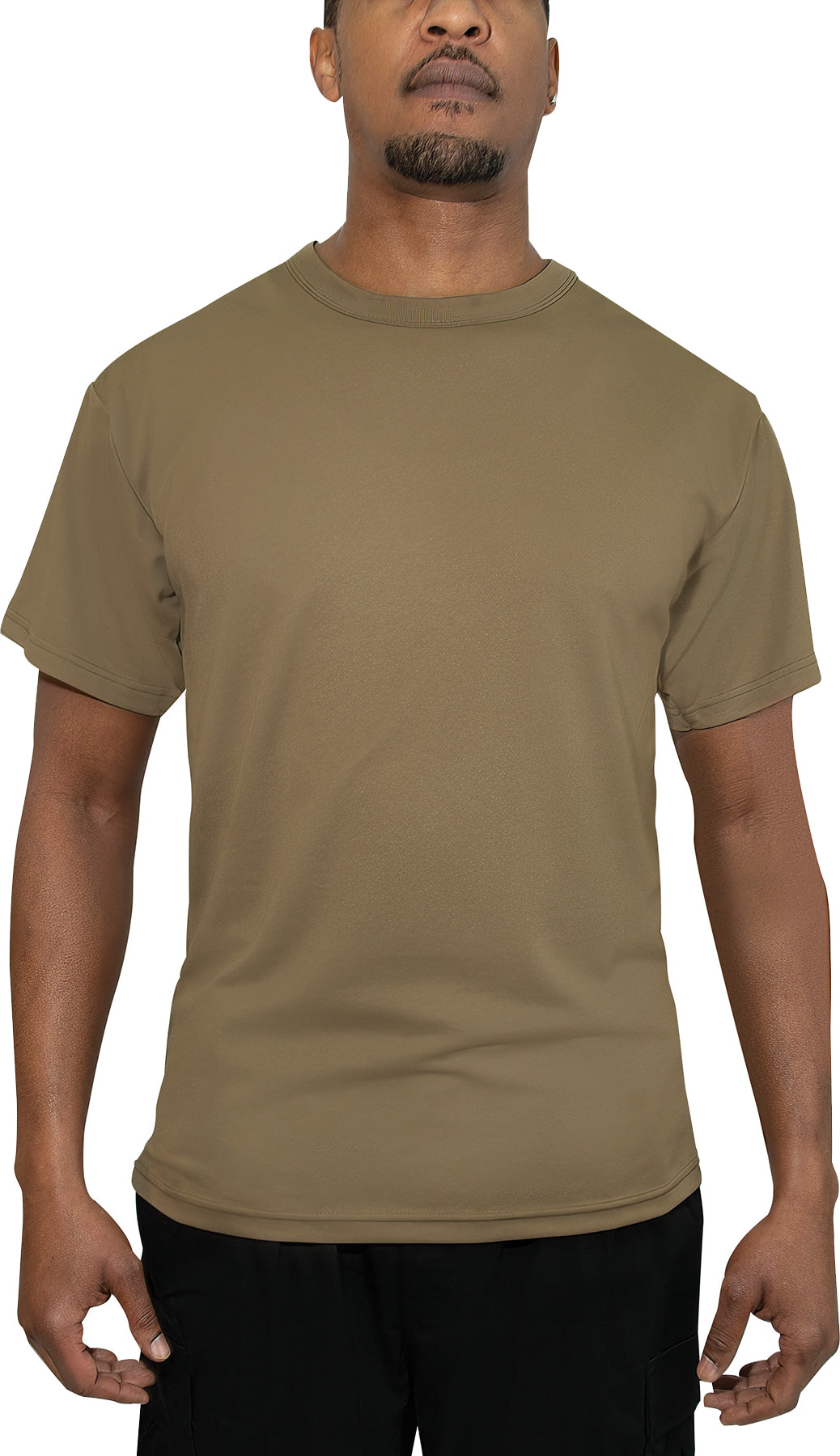 Brown - Quick Dry Moisture Wicking T-Shirt