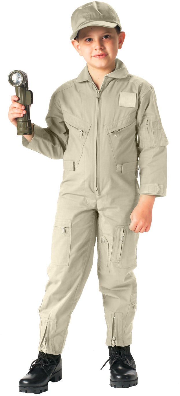 Khaki - Kids Air Force Type Flightsuit