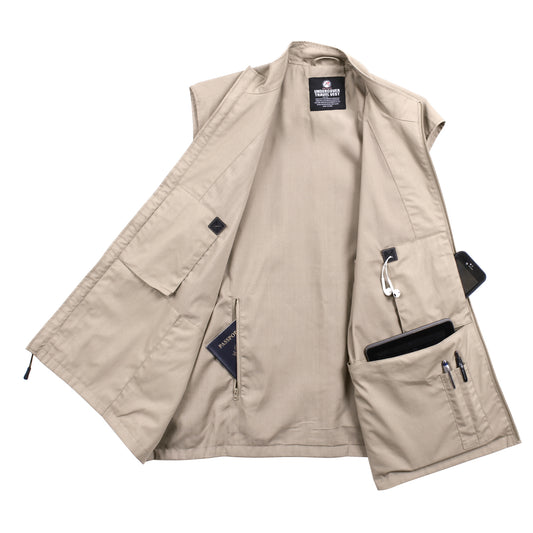 Khaki Undercover Travel Vest