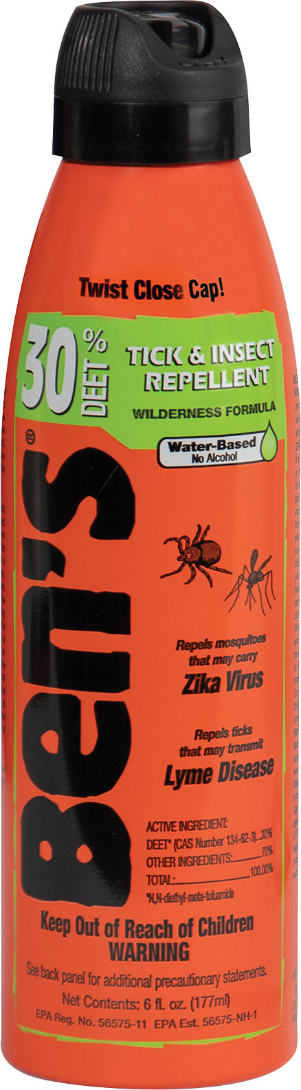 Ben's - 30% Tick & Insect Repellent Eco-Spray Can 6 Oz.