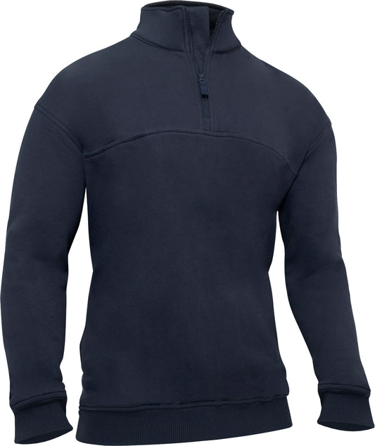 Midnight Navy Blue - Firefighter / EMS Quarter Zip Job Shirt