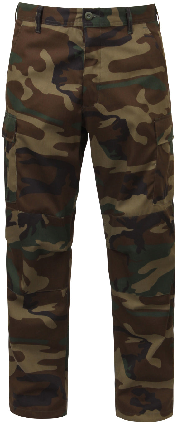 Woodland Camouflage - Military BDU Pants (Polyester/Cotton Twill)