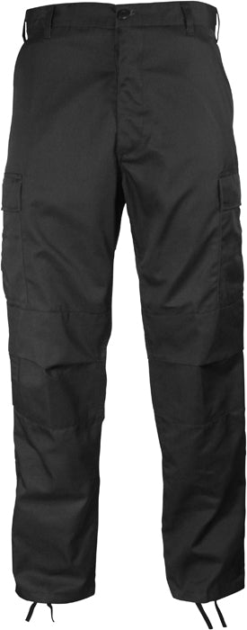Black - Military BDU Pants (Polyester/Cotton Twill)