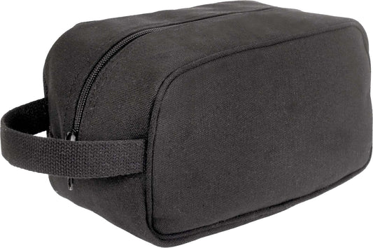 Charcoal Grey - US Army Style Travel Kit Case - Cotton Canvas