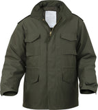 Olive Drab - Tactical M-65 Field Jacket Army Coat M1965 - Poly/Cotton with Liner