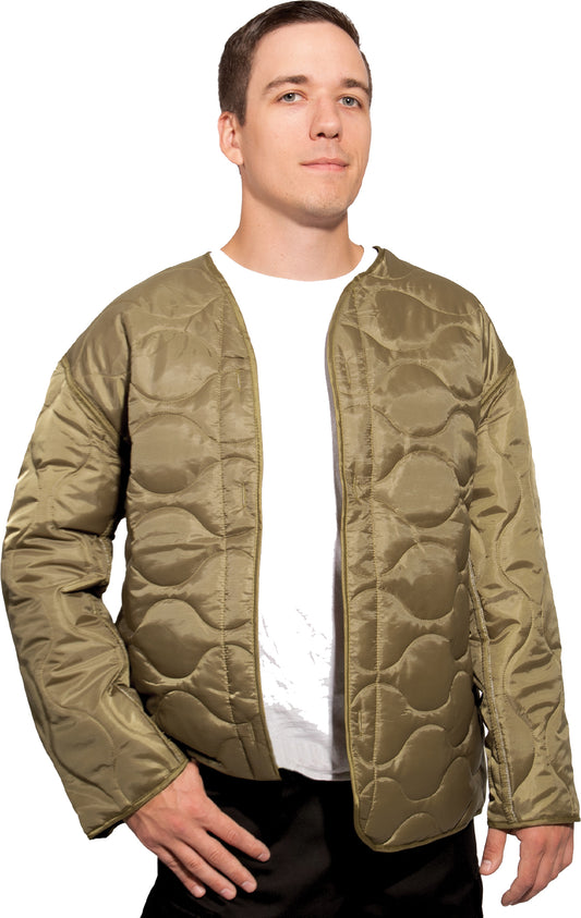 Coyote Brown - M-65 Field Jacket Liner, Insulated Base Layer for M1965 Coat