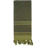 Olive Drab/Black - Shemagh Tactical Desert Keffiyeh Scarf