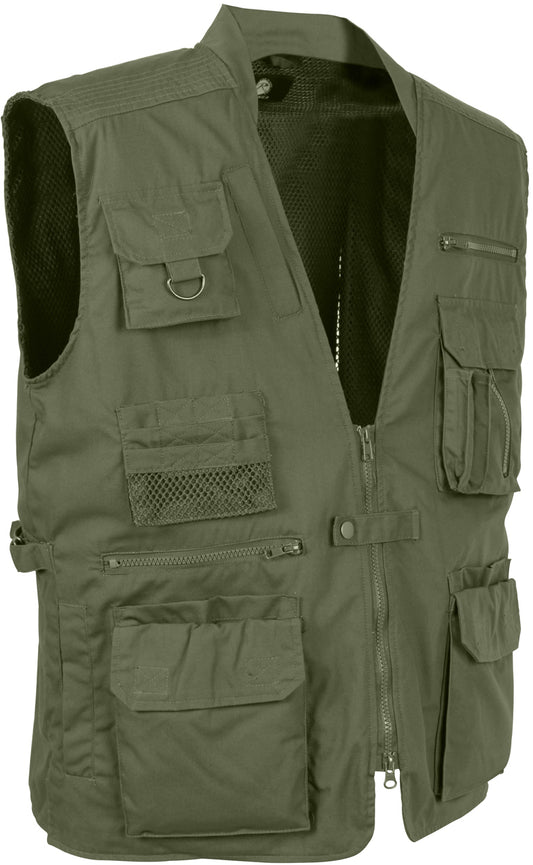 Olive Drab - Concealed Safari Outback Carry Vest