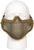 Coyote Brown Carbon Steel Half Face Mask