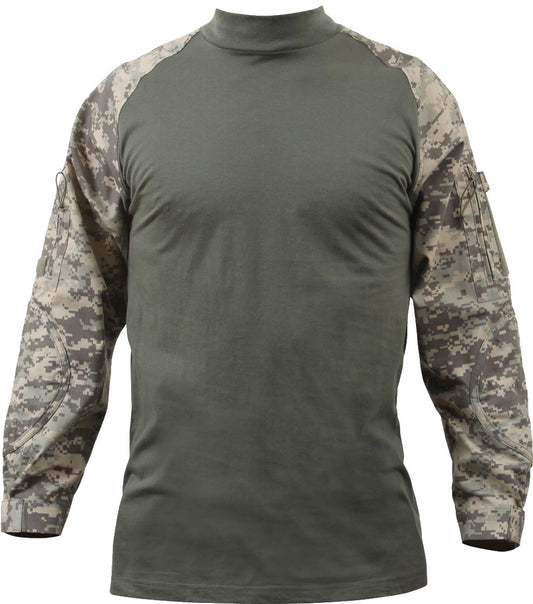 ACU Digital Camouflage Tactical Flame Resistant Combat Shirt Military FROG Style Lightweight Combat Top