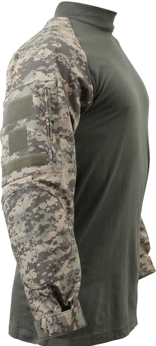ACU Digital Camouflage Tactical Flame Resistant Combat Shirt Military FROG Style Lightweight Combat Top