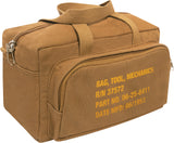Coyote Brown - G.I. Type Zipper Pocket Mechanics Tool Bag With Military Stencil