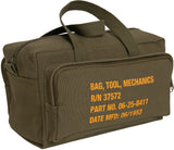 Olive Drab - G.I. Type Zipper Pocket Mechanics Tool Bag With Military Stencil