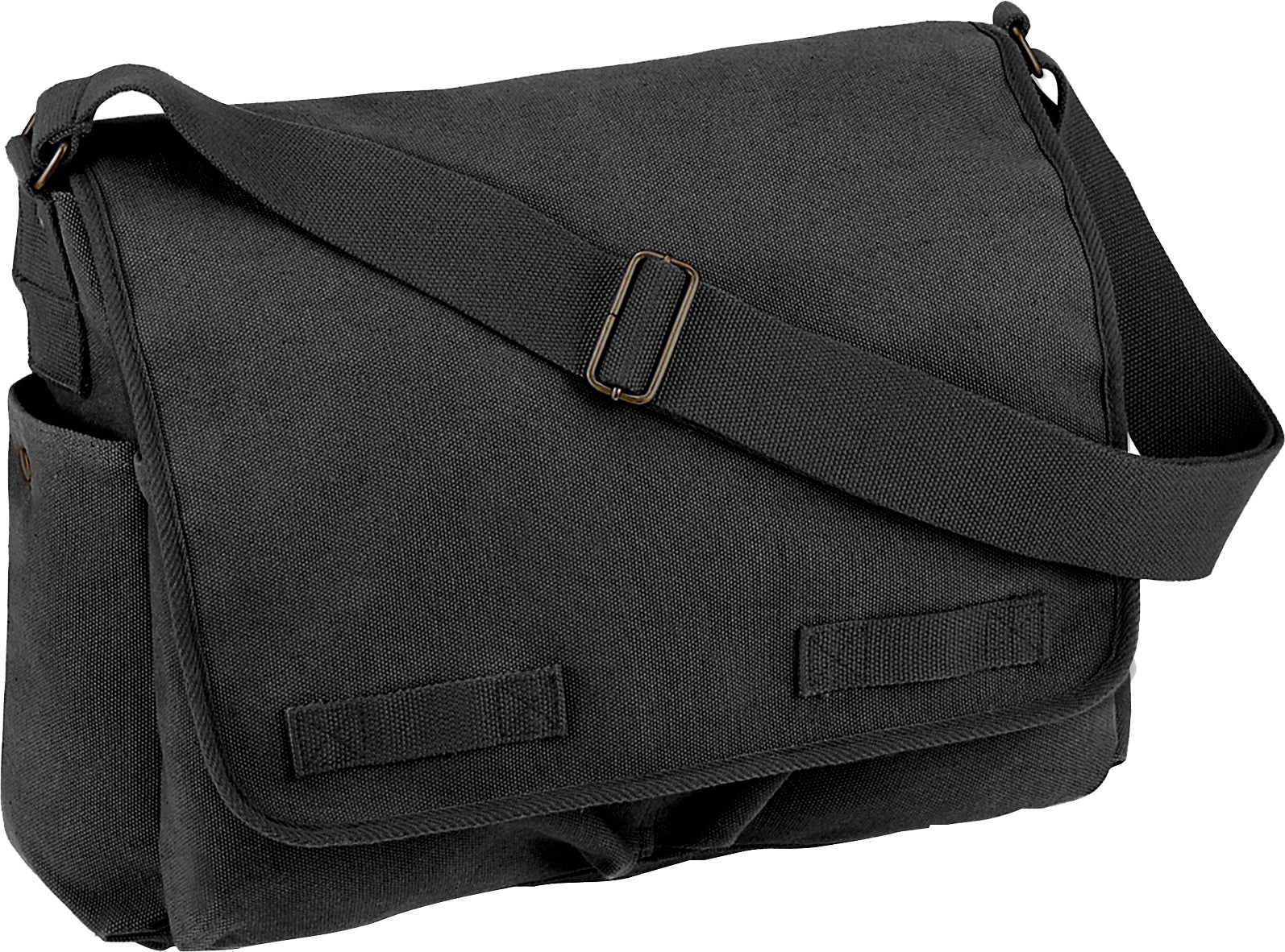 Rothco Vintage Canvas Messenger Bag Heavy-Duty Cotton Canvas Crossbody Shoulder  Bag, Charcoal Grey - Galaxy Army Navy