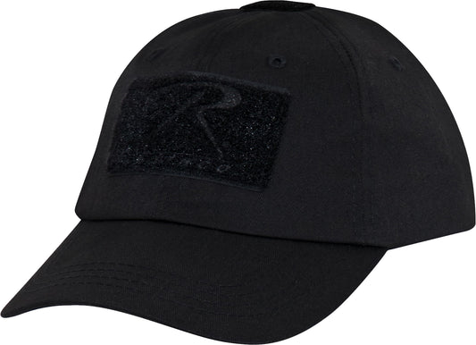 Black - Tactical Operator Loop Baseball Cap, Adjustable, Unstructured
