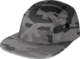 Black Camo 5 Panel Street Cap