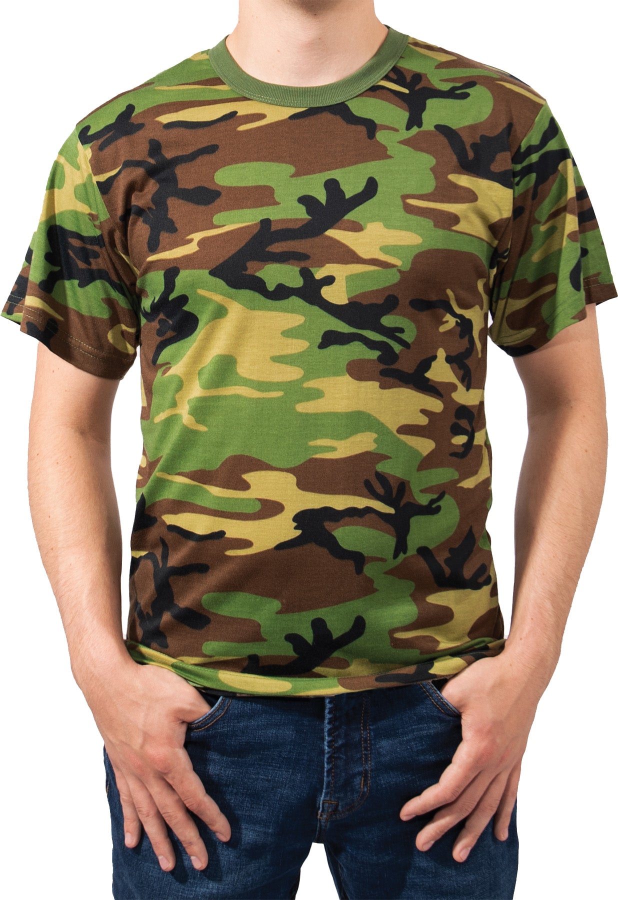 Woodland Camo - Moisture Wicking T-Shirts