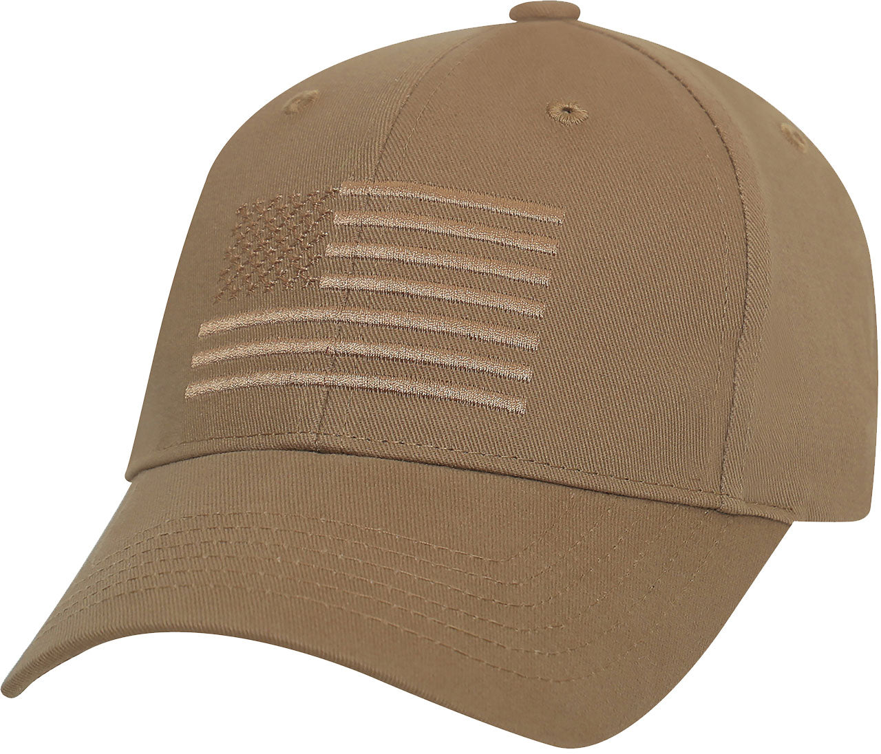 Coyote Brown - U.S. Flag Low Profile Cap
