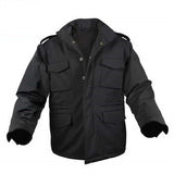 Black Tactical Soft Shell M-65 Field Jacket – Waterproof Military Fatigue Coat