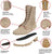 Desert Tan Military Vietnam Era Style Jungle Boots - Leather & Canvas Panama Sole Boot