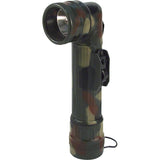 Woodland Camouflage - Army Style D-Cell Anglehead Flashlight