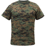 Digital Woodland Camouflage - Kids Military T-Shirt