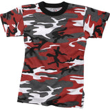 Kids Red Camouflage - Military T-Shirt
