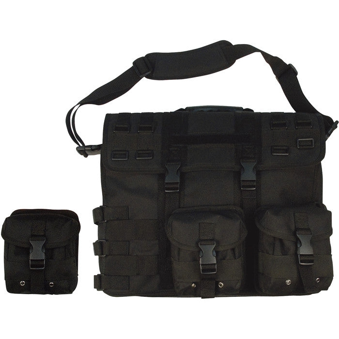 Black - MOLLE Tactical Computer   Briefcase Bag