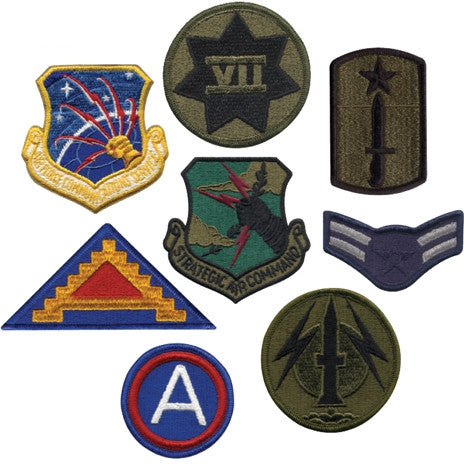 Assorted Military Patches - 500 Pack