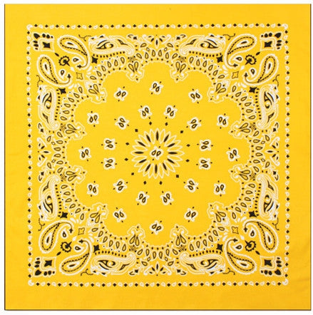 Yellow - Trainmen Bandana 22 in. x 22 in.