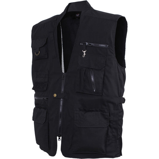 Concealed Safari Outback Carry Vest Black
