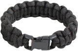 Black - Cobra Weave Paracord Bracelet