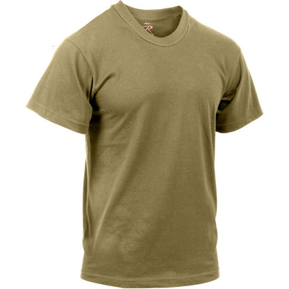 Coyote Brown - Tactical AR 670-1 Solid Army T-Shirt, Poly/Cotton