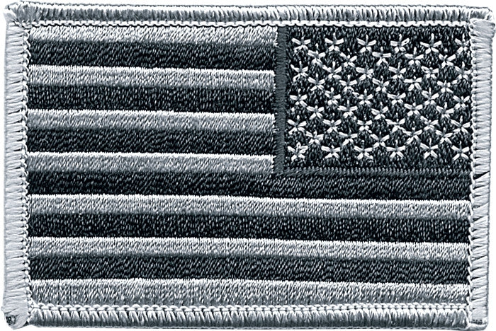 Black Grey - Reversed US Flag Patch