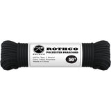 Black - Polyester 550 LB Tested 100 Feet Paracord Rope