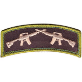 Crossed Rifle Patch with Hook Back