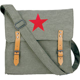 Olive Drab - Classic Medic Shoulder Bag with Red China Star Emblem