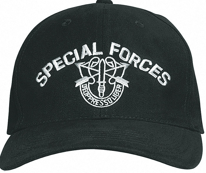 Black - SPECIAL FORCES Adjustable Cap with Special Forces Emblem