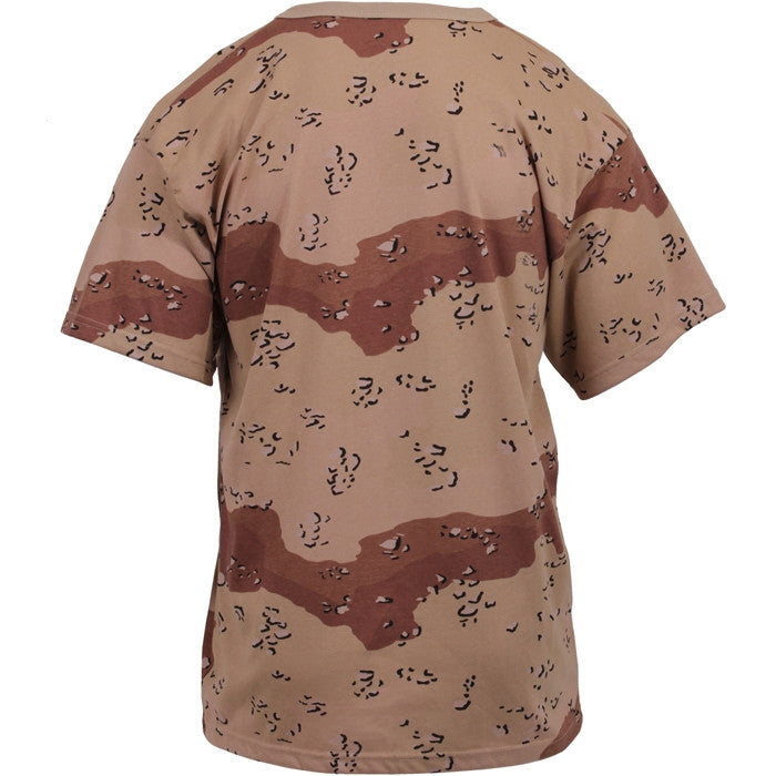 Desert Camouflage 6 Color Chocolate Chip Camo Military T-Shirt