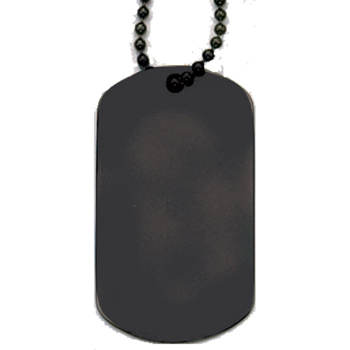 Black - Military GI Style Dog Tag - Galaxy Army Navy