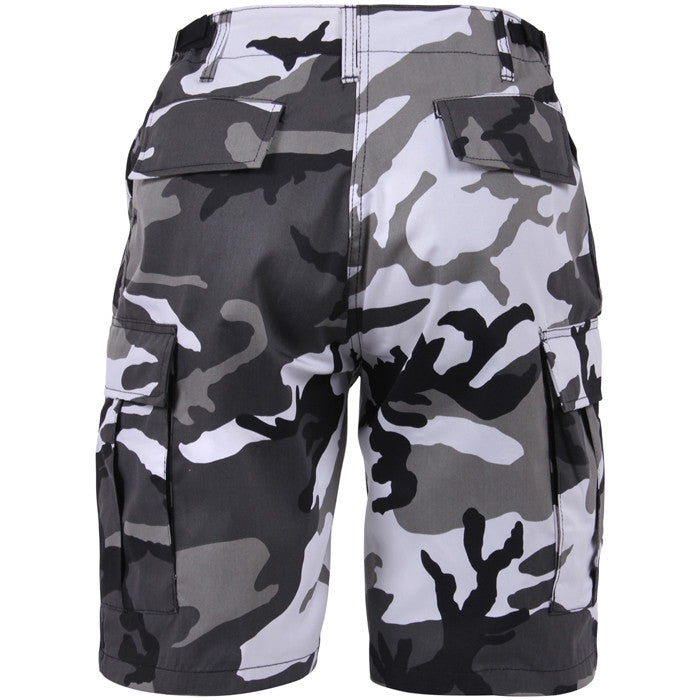 City Camo - Tactical Cargo BDU Shorts - Polyester Cotton Twill - Button Fly