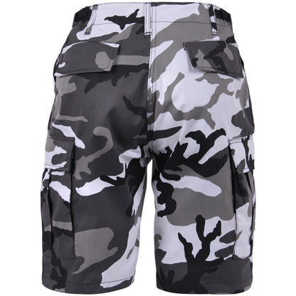 City Camo - Tactical Cargo BDU Shorts - Polyester Cotton Twill - Button Fly