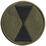 Subdued - US Army 7th Infantry Division Military Patch 2.5 in.