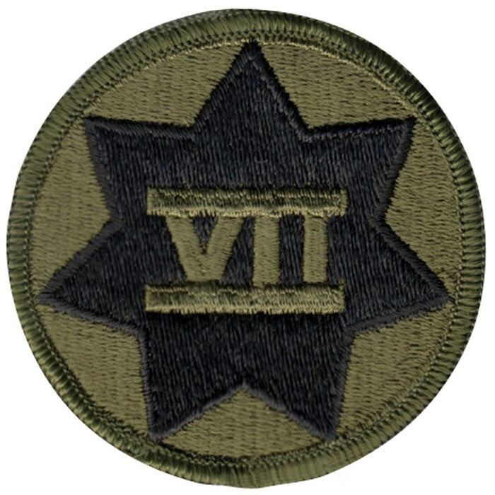 Subdued - US Army 7th Corp Military Patch 2.5 in.